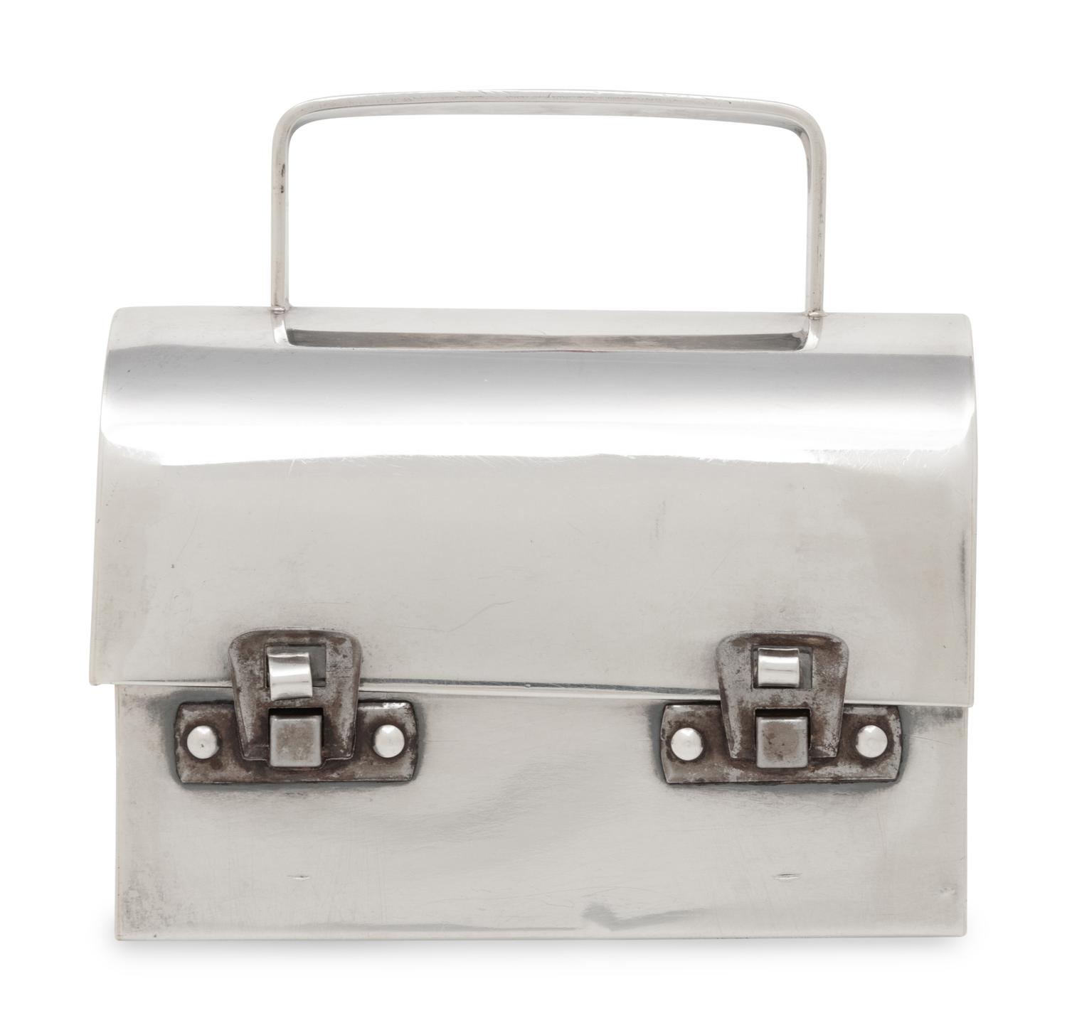 Cartier, Sterling Silver Mini Box Bag