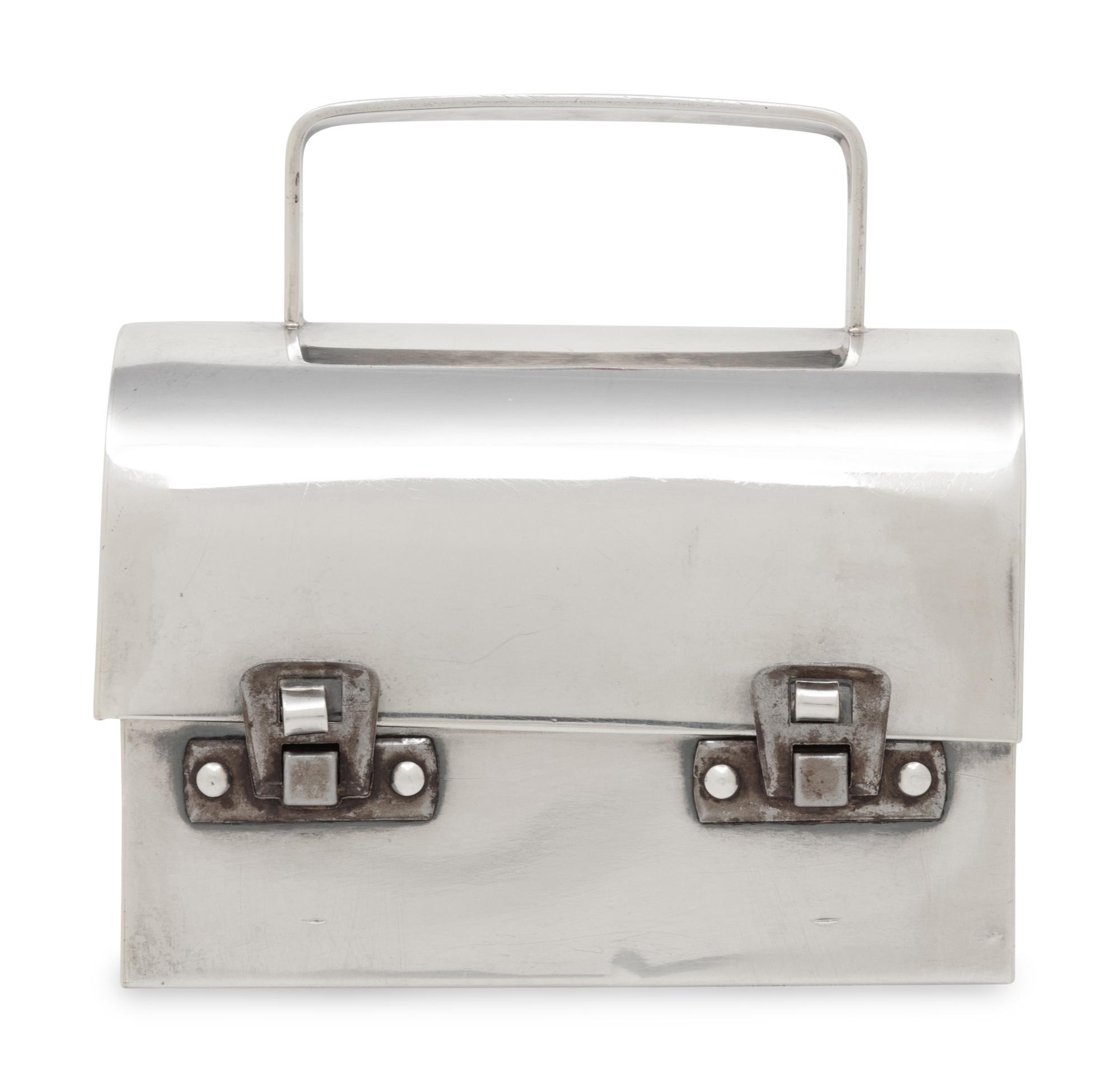 Cartier, Sterling Silver Mini Box Bag