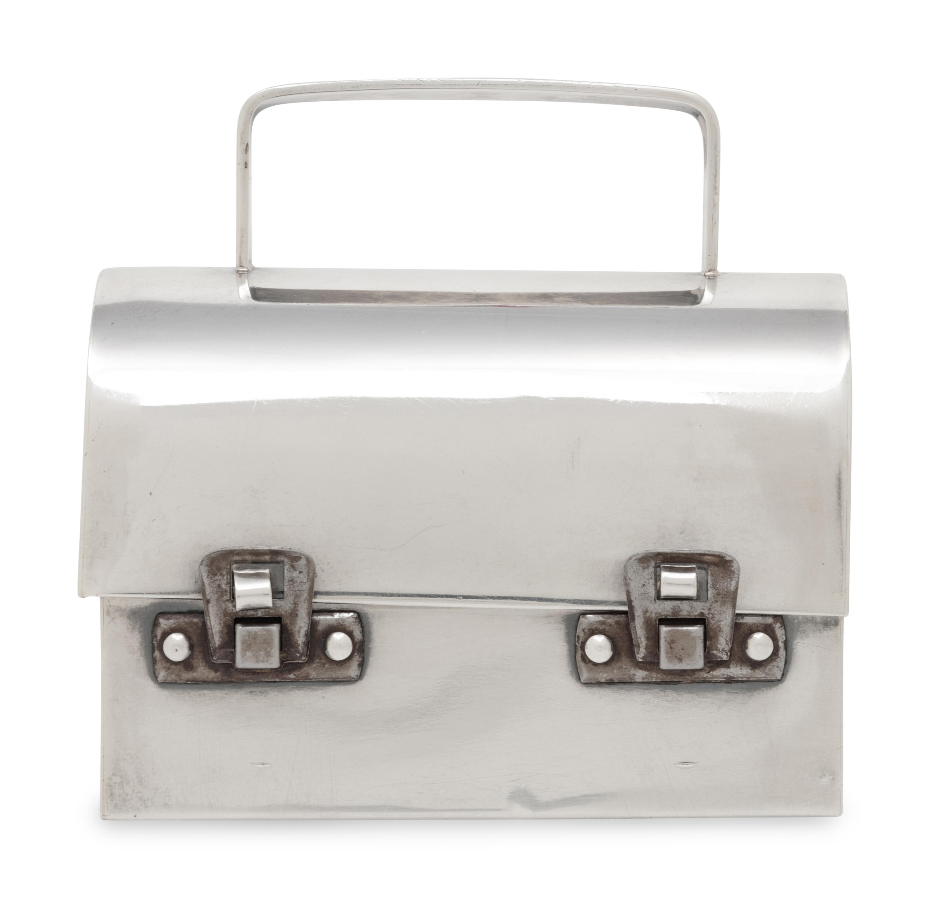 Cartier, Sterling Silver Mini Box Bag