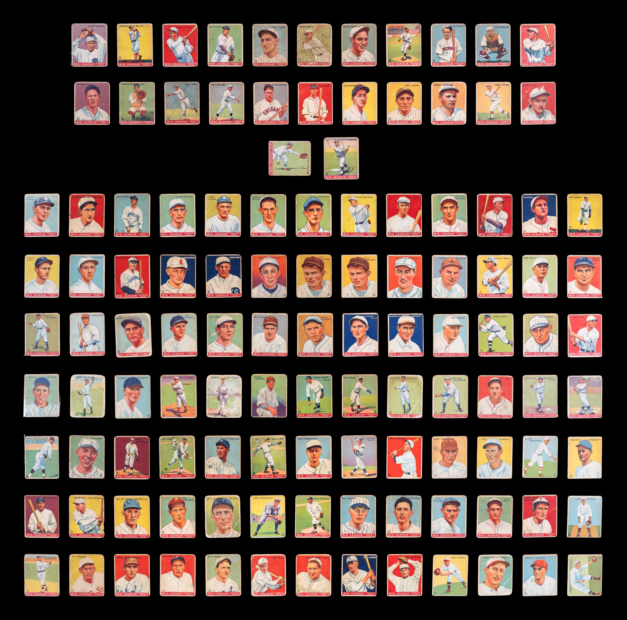 A Partial Set of 1933 Goudey Baseball Cards Including Multiple Hall of Famers (114/239)