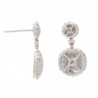 Kwiat, Diamond and White Gold Earrings