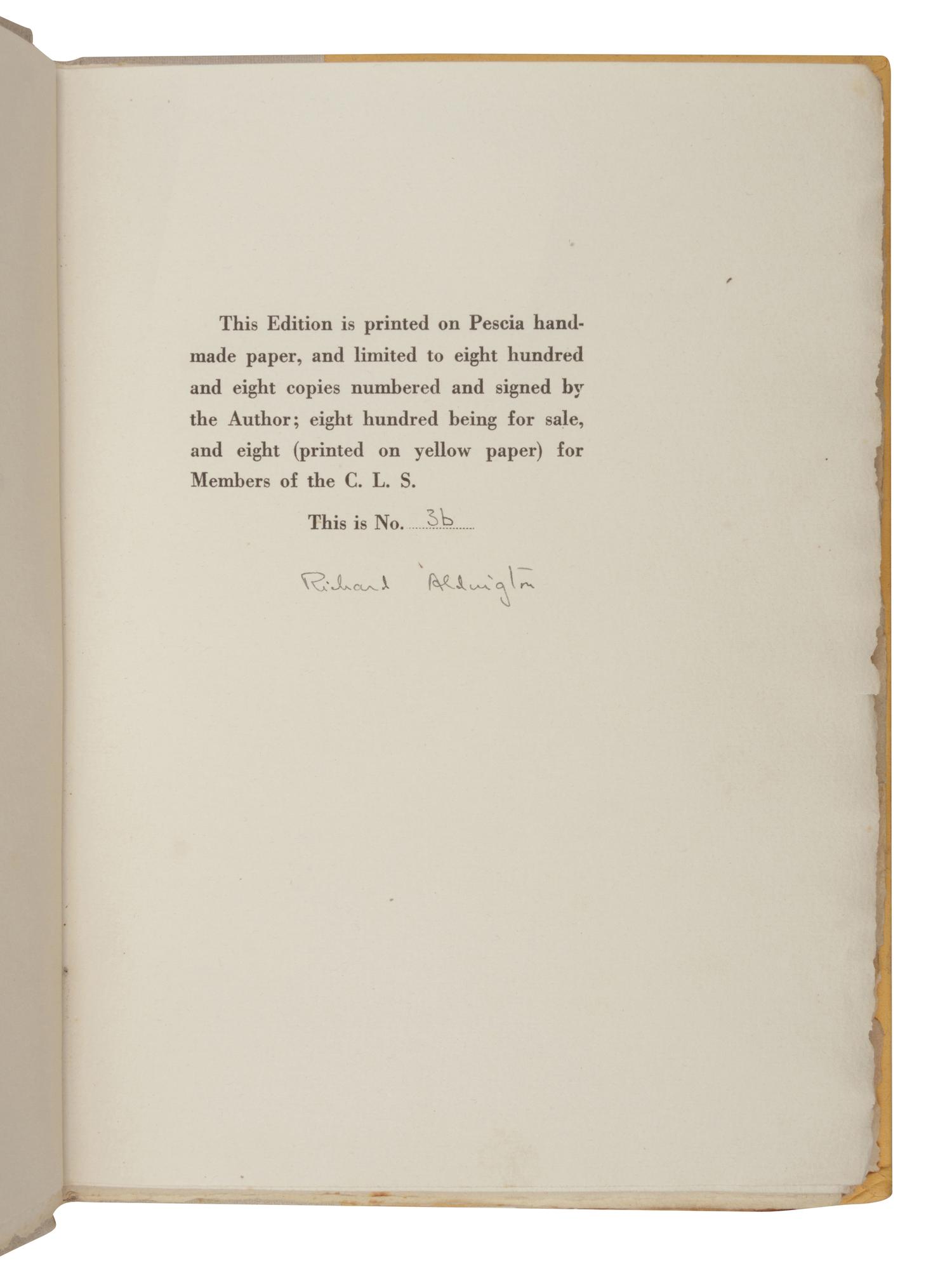 [FINE PRESS]. A group of 8 works, including: