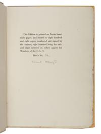 [FINE PRESS]. A group of 8 works, including: