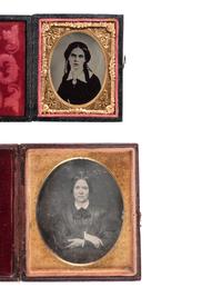 [EARLY PHOTOGRAPHY]. 7 cased images, incl. possible Civil War veteran Joseph H. Eakin, 32nd OVI.