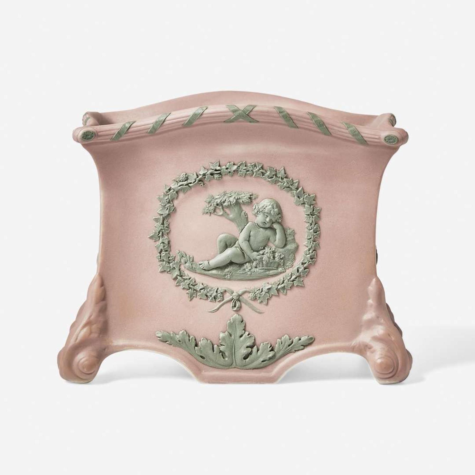 A Wedgwood Lilac Dip Jasperware Bulb Pot UK, early 19th century