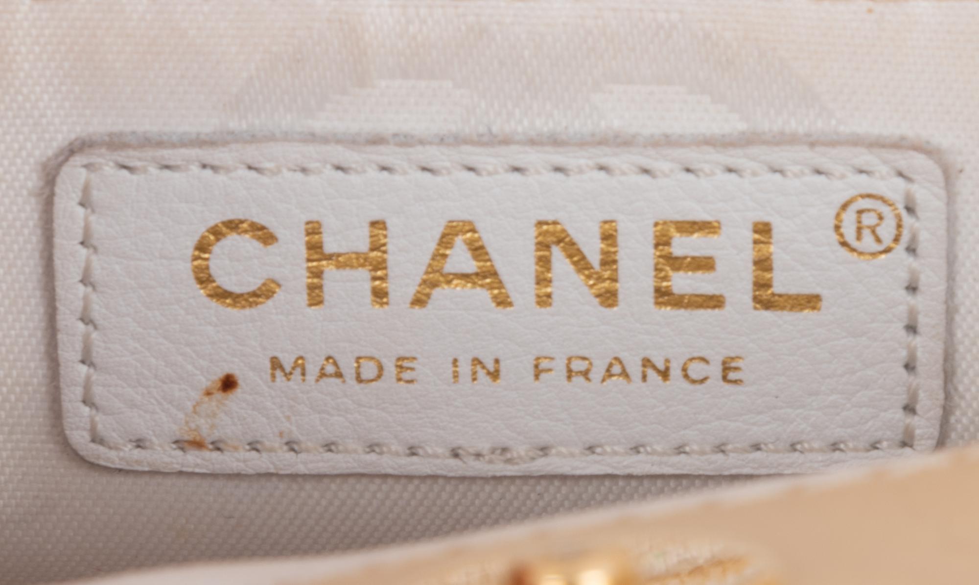 Chanel Cream Quilted Leather Handbag, 2004-05
