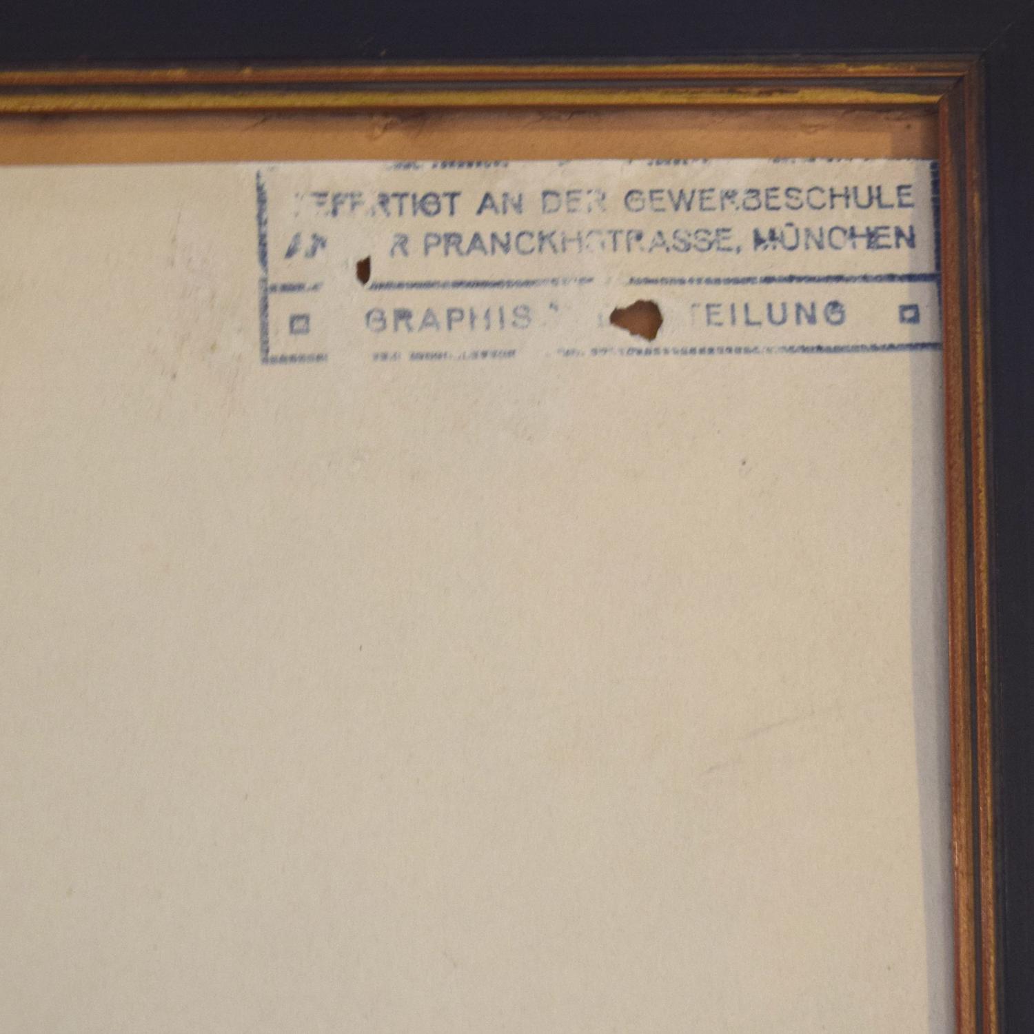 An Anatomy Drawing 19.5" W x .75" D x 25.5" H — Germany, 20th Century
