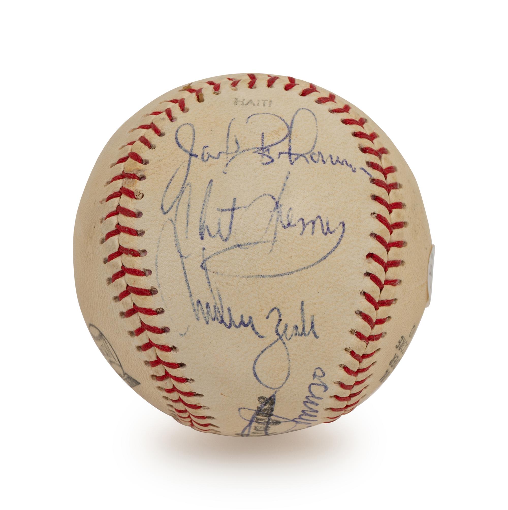 A Group of Hall of Fame Baseball Owner Bill Veeck Signed Autograph Items (BAS Beckett Authentication Services Certified),
