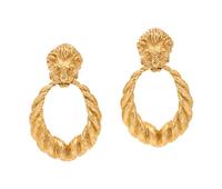 YELLOW GOLD EARCLIPS