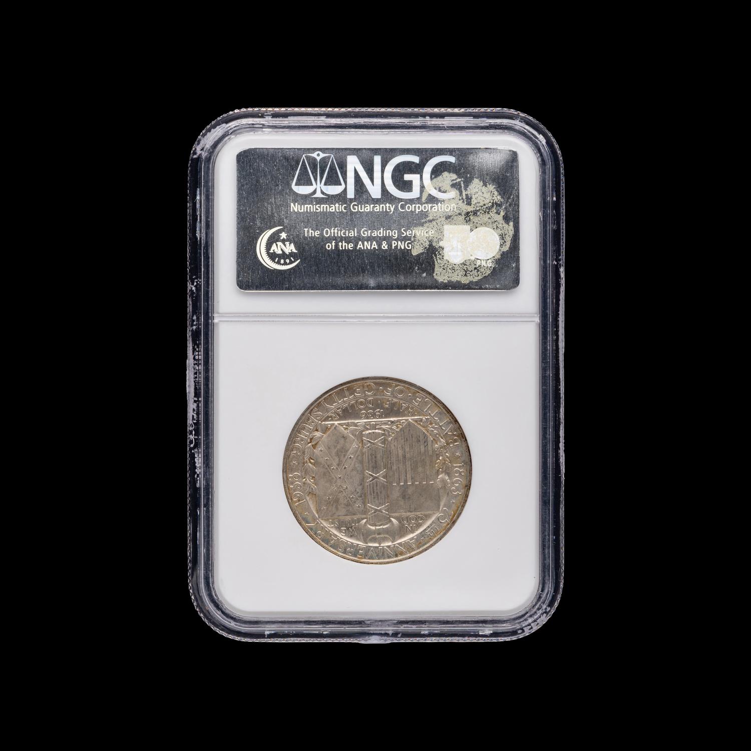 A 1936 Gettysburg Commemorative 50c Coin [NGC MS65]