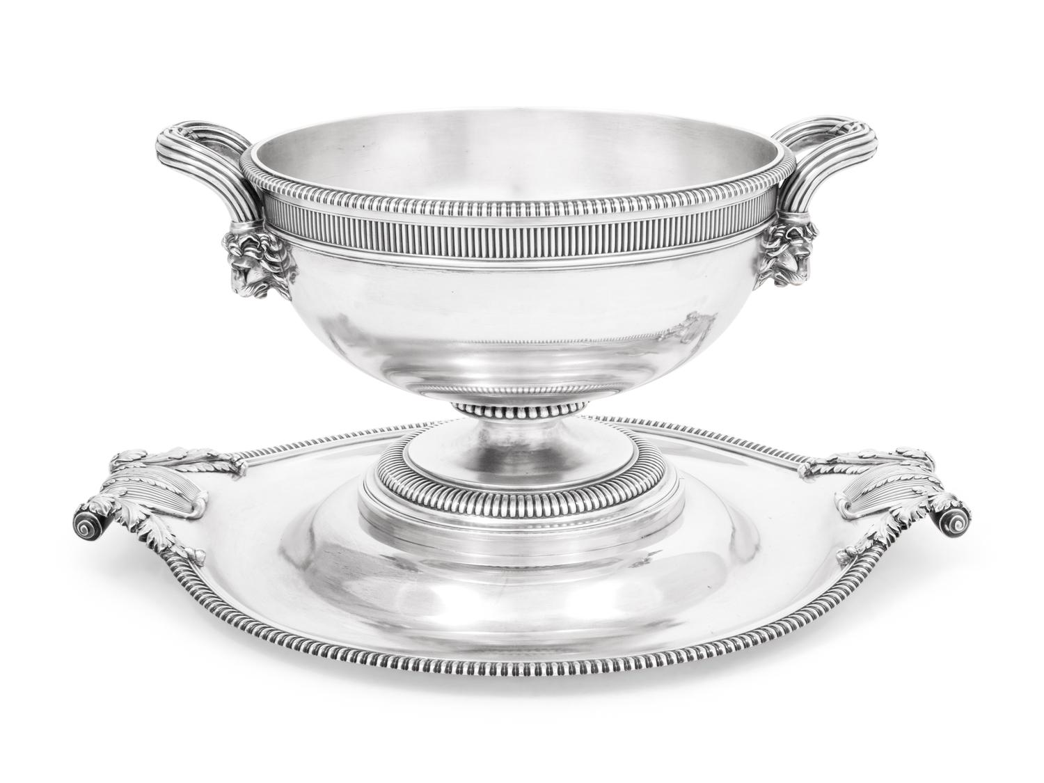 A Paul Storr Silver Tureen and Stand
