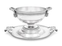 A Paul Storr Silver Tureen and Stand
