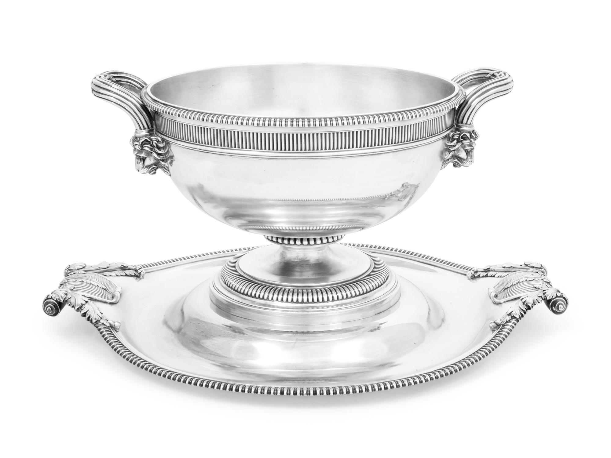 A Paul Storr Silver Tureen and Stand