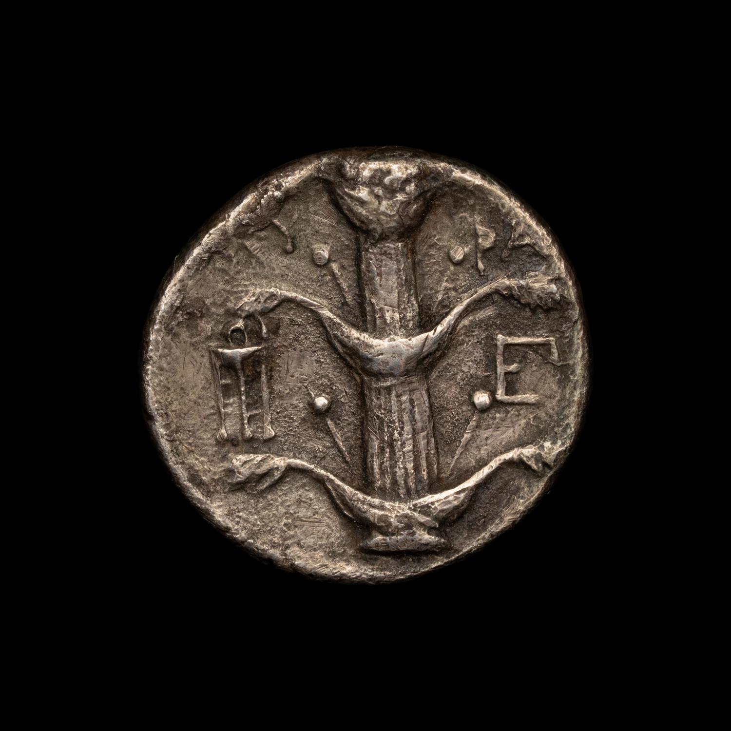 [ANCIENTS] CYRENAICA. Cyrene (c. 308-277 BC). Ar Didrachm (7.2 g, 20mm)
