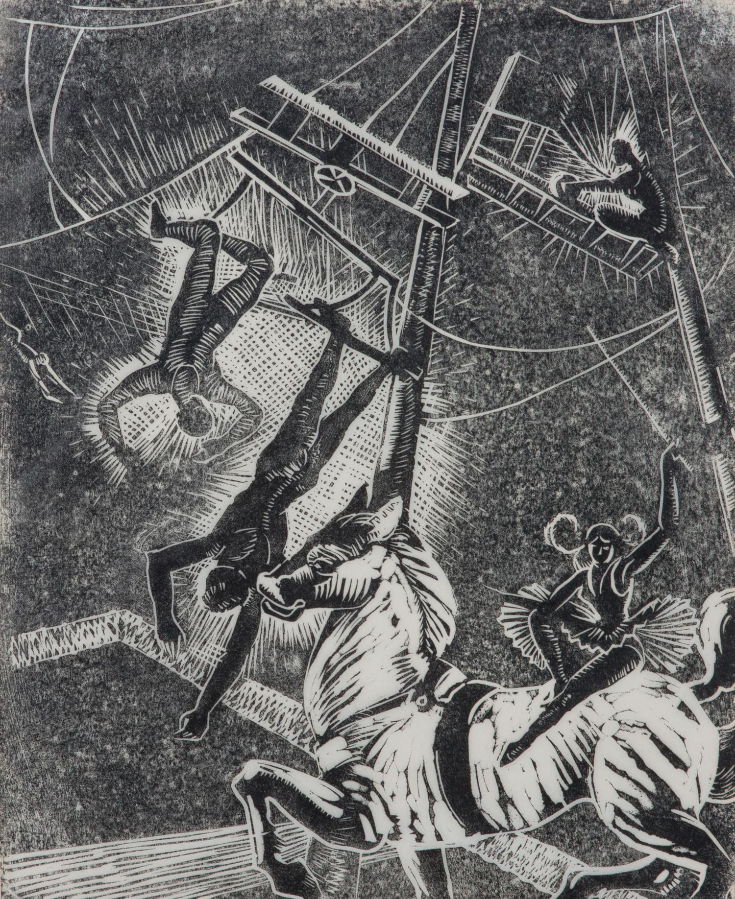 Jessie Beard Rickly, (American, 1895-1975), Tween Sawdust and Canvas