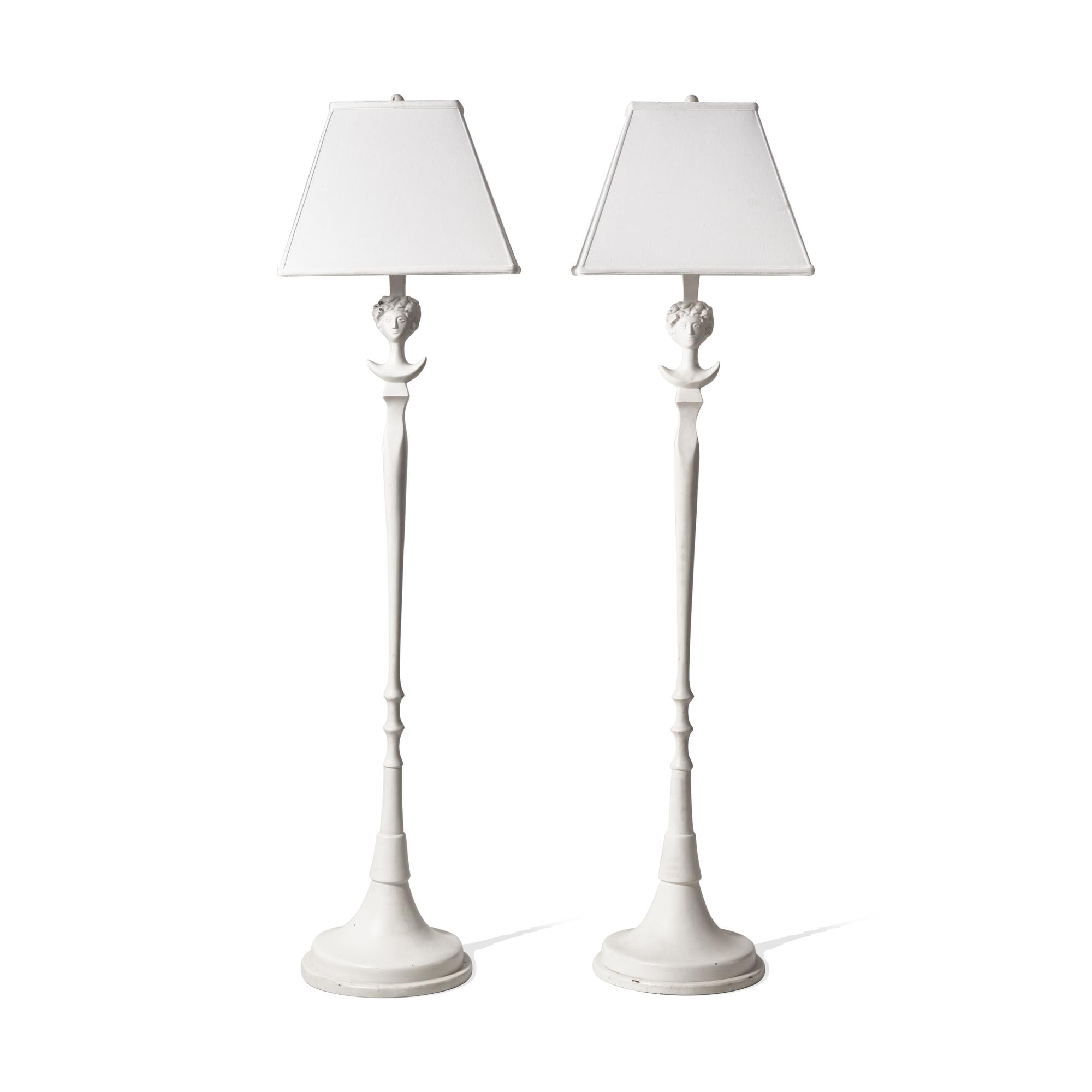Style of Giacometti 20th Century — Floor Lamps, Pair