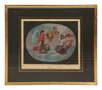 Eight Color Engravings by C. Lasinio after Raphael