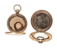 [EARLY PHOTOGRAPHY]. 11 lockets containing daguerreotypes and tintypes.