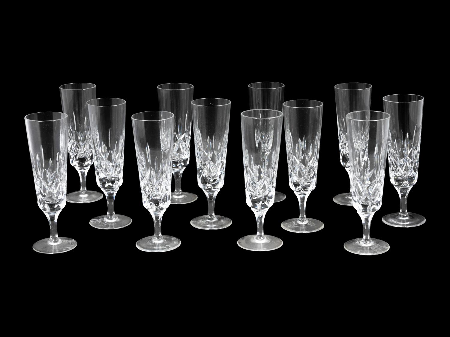 A Set of Twelve Gorham Champagne Flutes — 20TH CENTURY