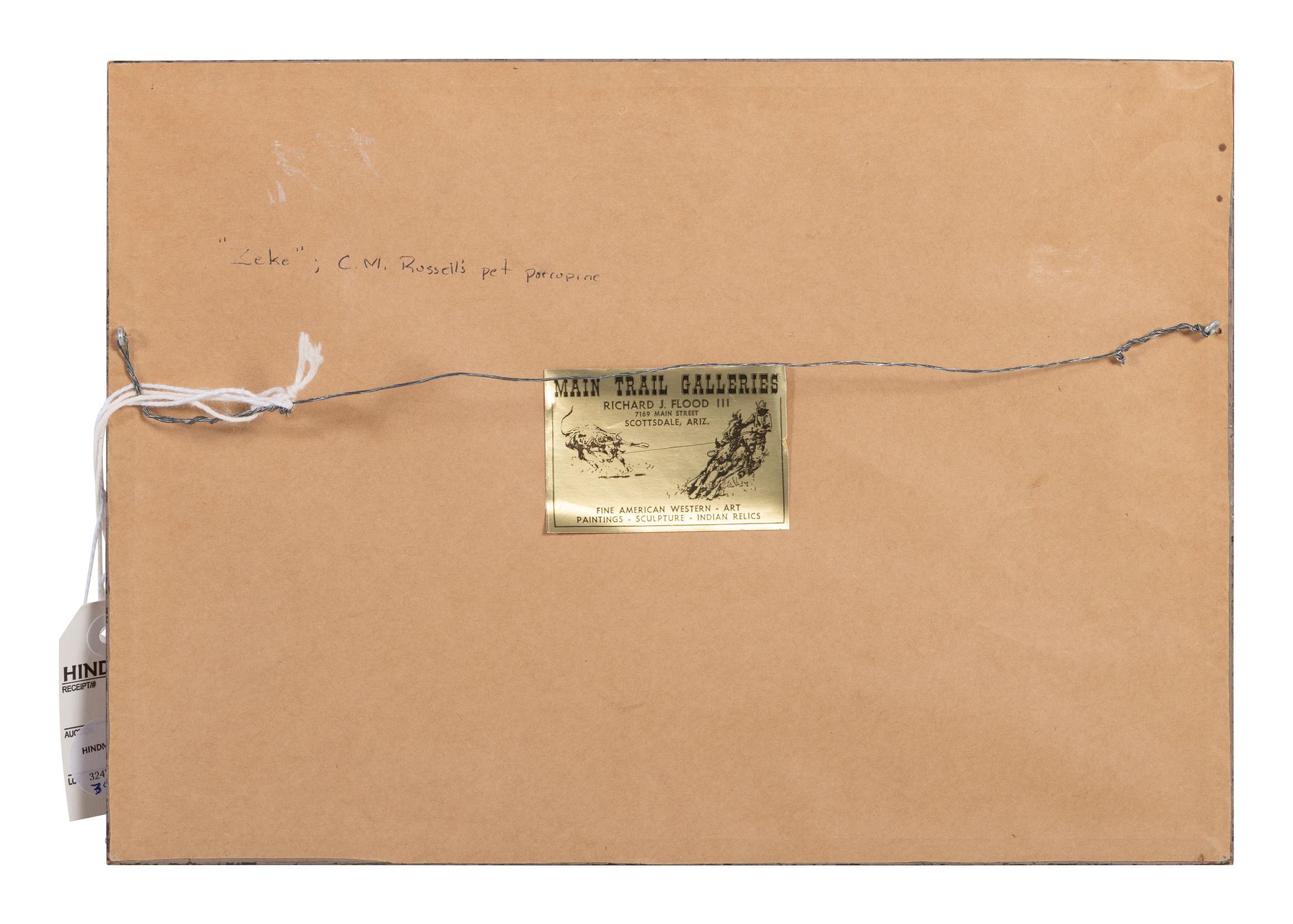 C. M. Russell's Pet Porcupine