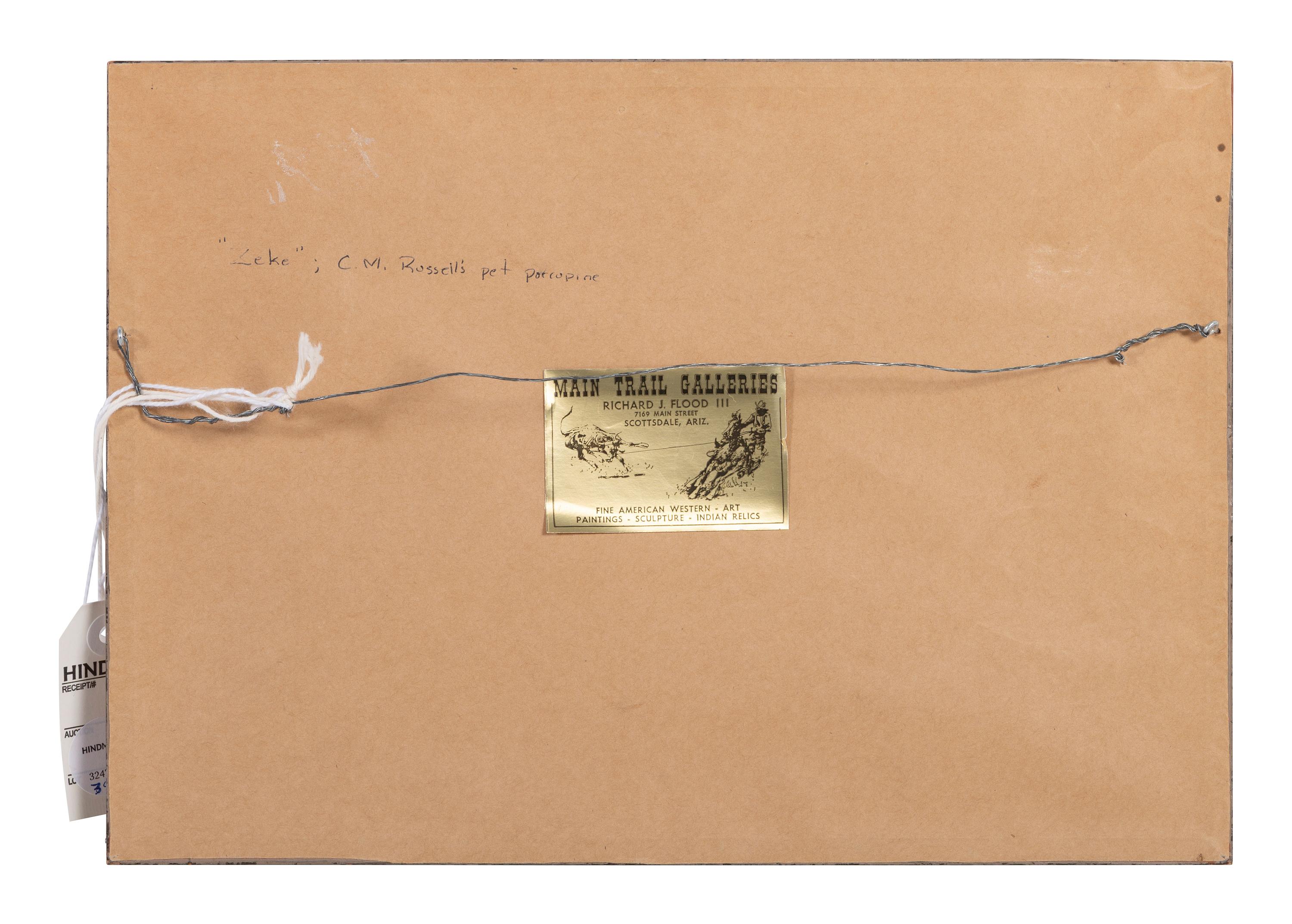 C. M. Russell's Pet Porcupine