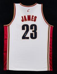 A LeBron James Signed Autograph Cleveland Cavaliers Jersey Display (Upper Deck Authenticated),