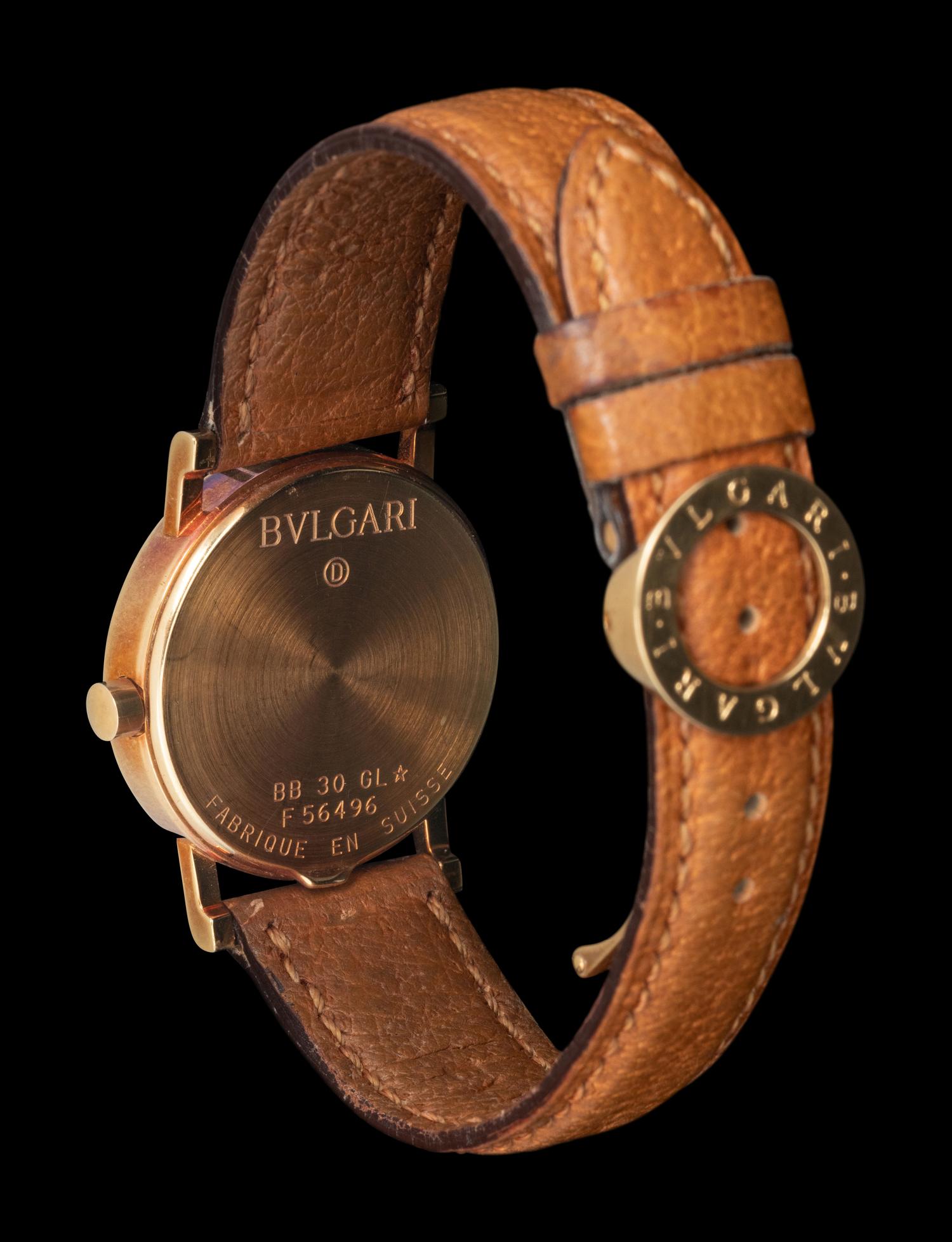 BULGARI, 18K YELLOW GOLD 'BULGARI-BULGARI' WATCH