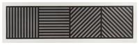 Sol LeWitt, (American, 1928-2007), Bands of Lines One Inch Wide in Four Directions in Black & Grey , 1985
