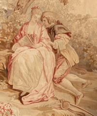 A Pair of Aubusson Wool Tapestries