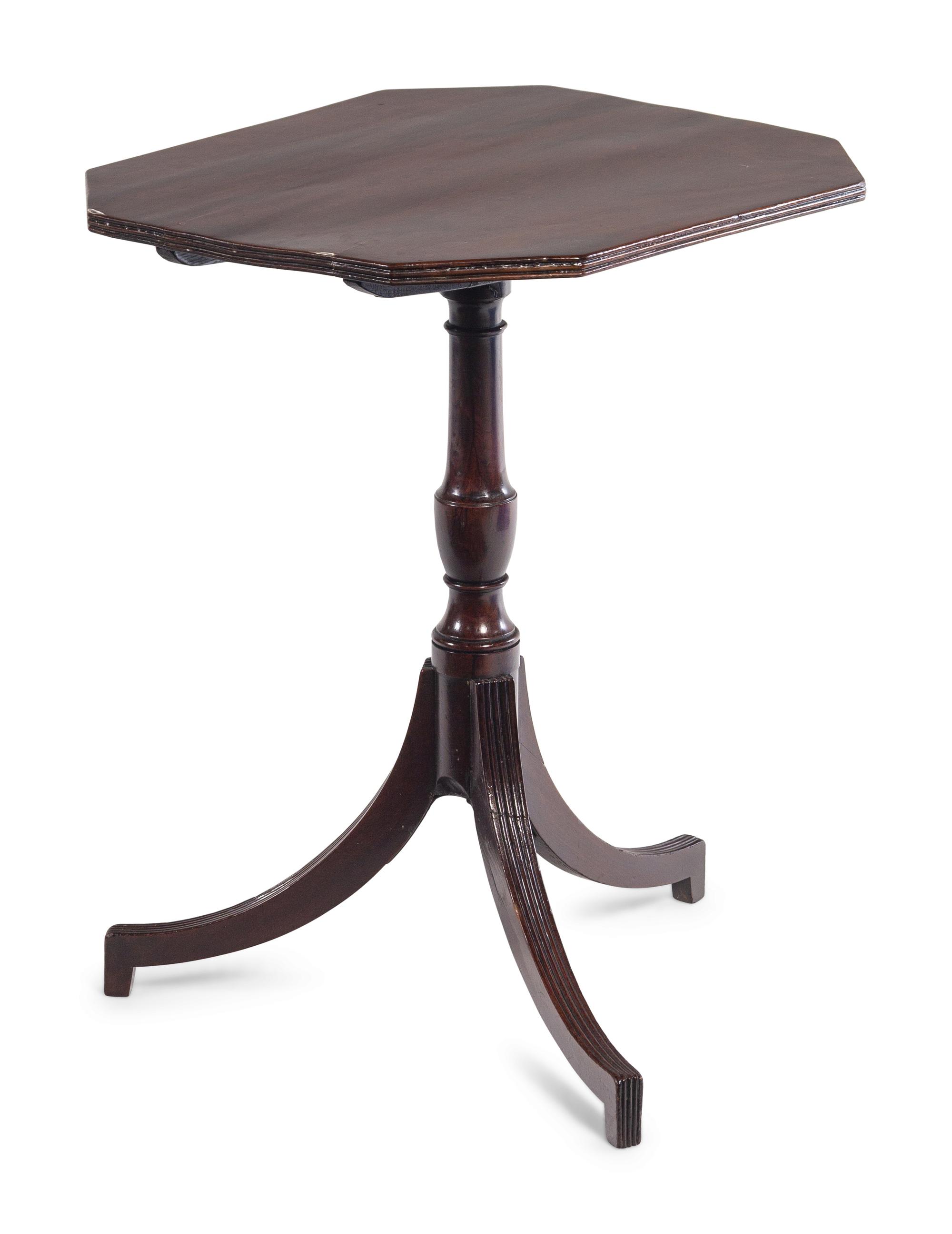 A Regency Style Mahogany Candle Stand
