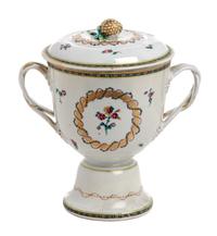 A Chinese Export Porcelain Covered Vessel Height overall 8 3/4 inches. — 18TH/19TH CENTURY.