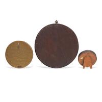 A Group of Three Regency Style Giltwood, Composite, or Metal Bull's Eye Mirrors