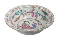A Chinese Famille Rose Porcelain Basin Diameter 11 5/8 inches.