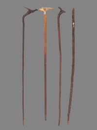 Four Folk Art Carved Canes