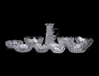 A Collection of American Brilliant Cut Glass Articles