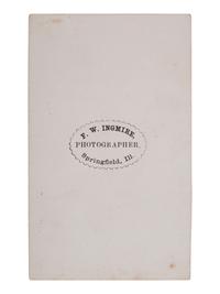 [LINCOLNIANA]. CDV of Abraham Lincoln's dog, Fido. Springfield, IL: F.W. Ingmire, ca 1861.