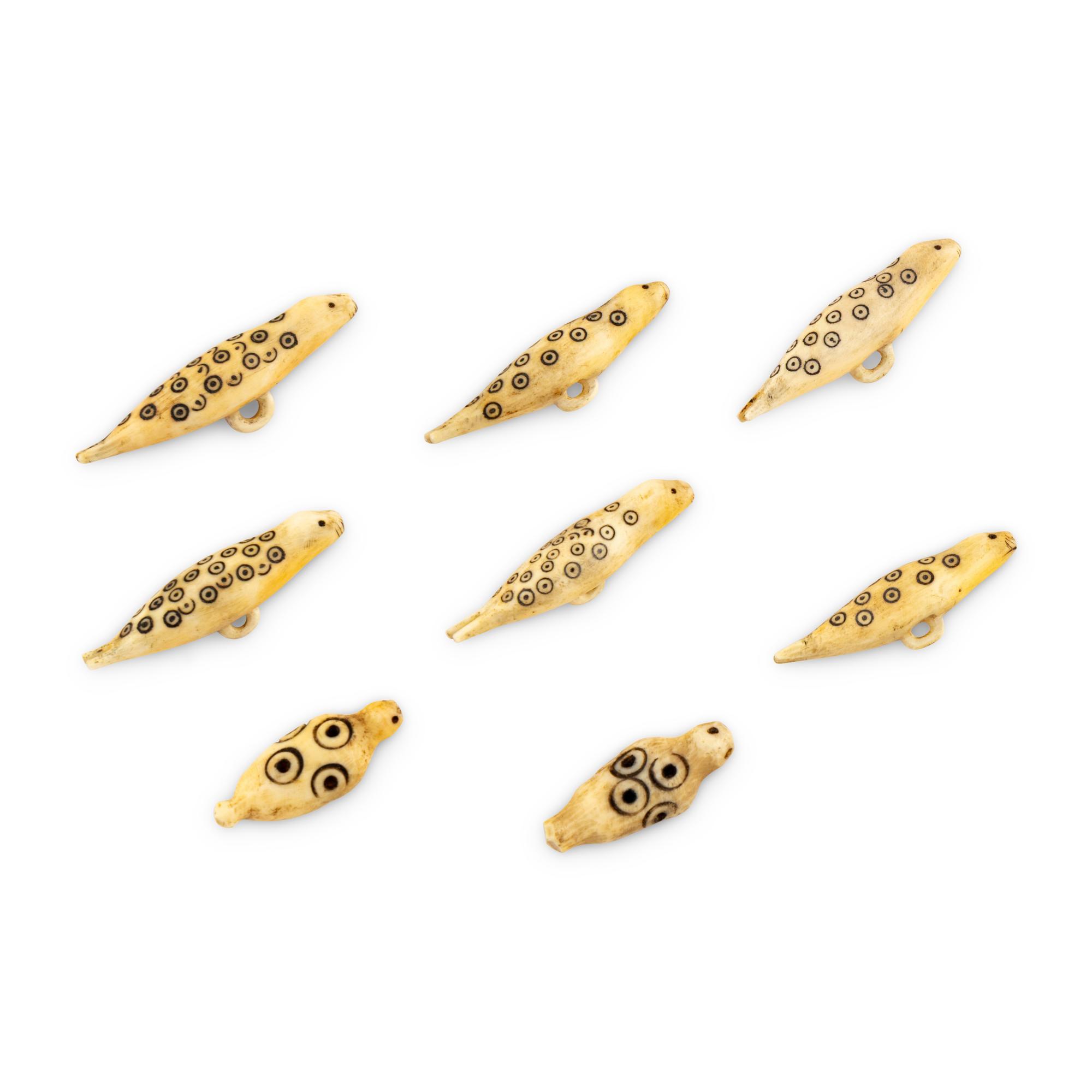 Alaskan Native Decorated Seal Buttons
