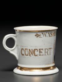 A Porcelain Shaving Mug Depicting George Washington