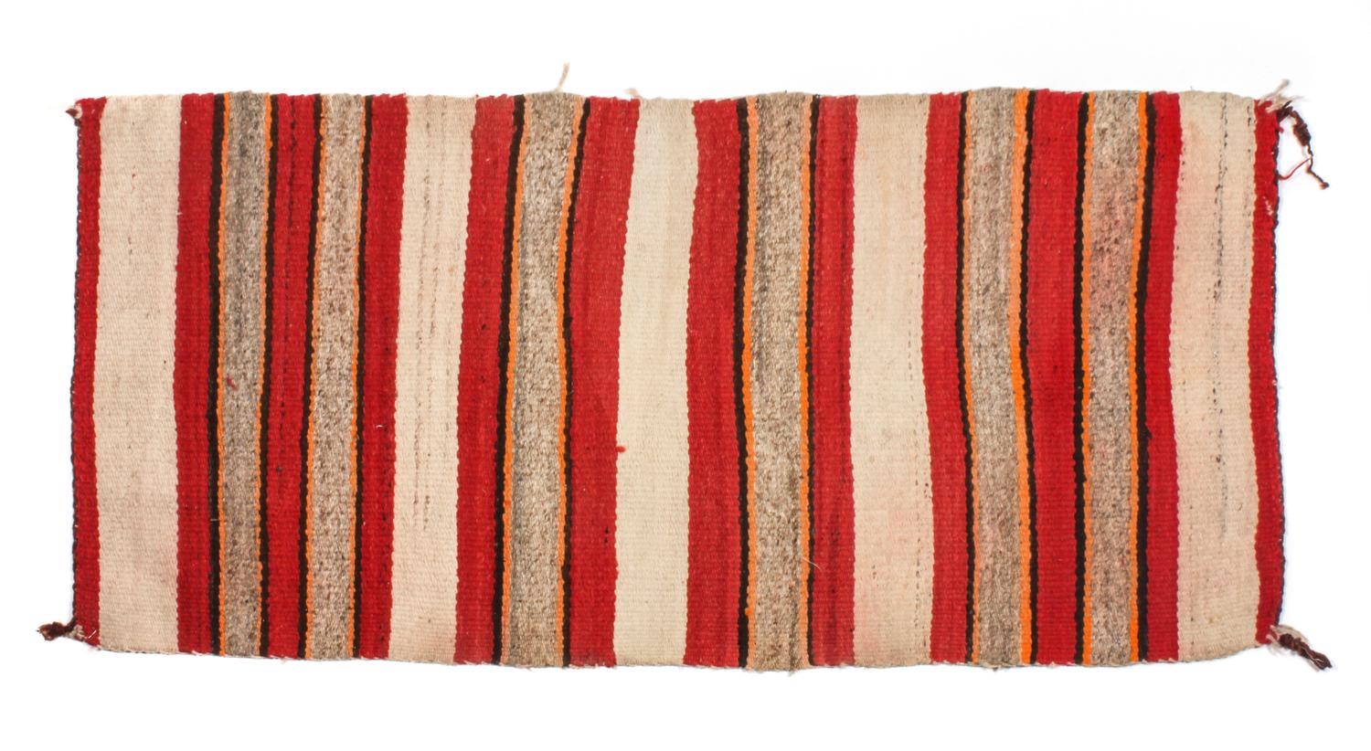 Three Navajo Rugs Largest: 56 x 26 1/2 inches