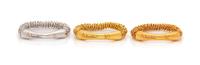 A Collection of 18 Karat Tricolor Gold Rings, Orlandini,