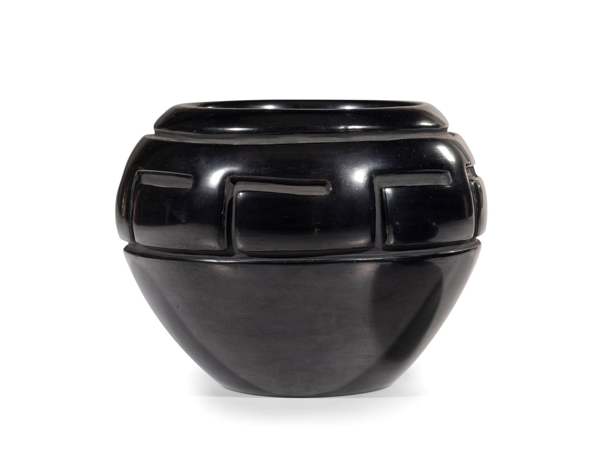 Carved Blackware Pottery