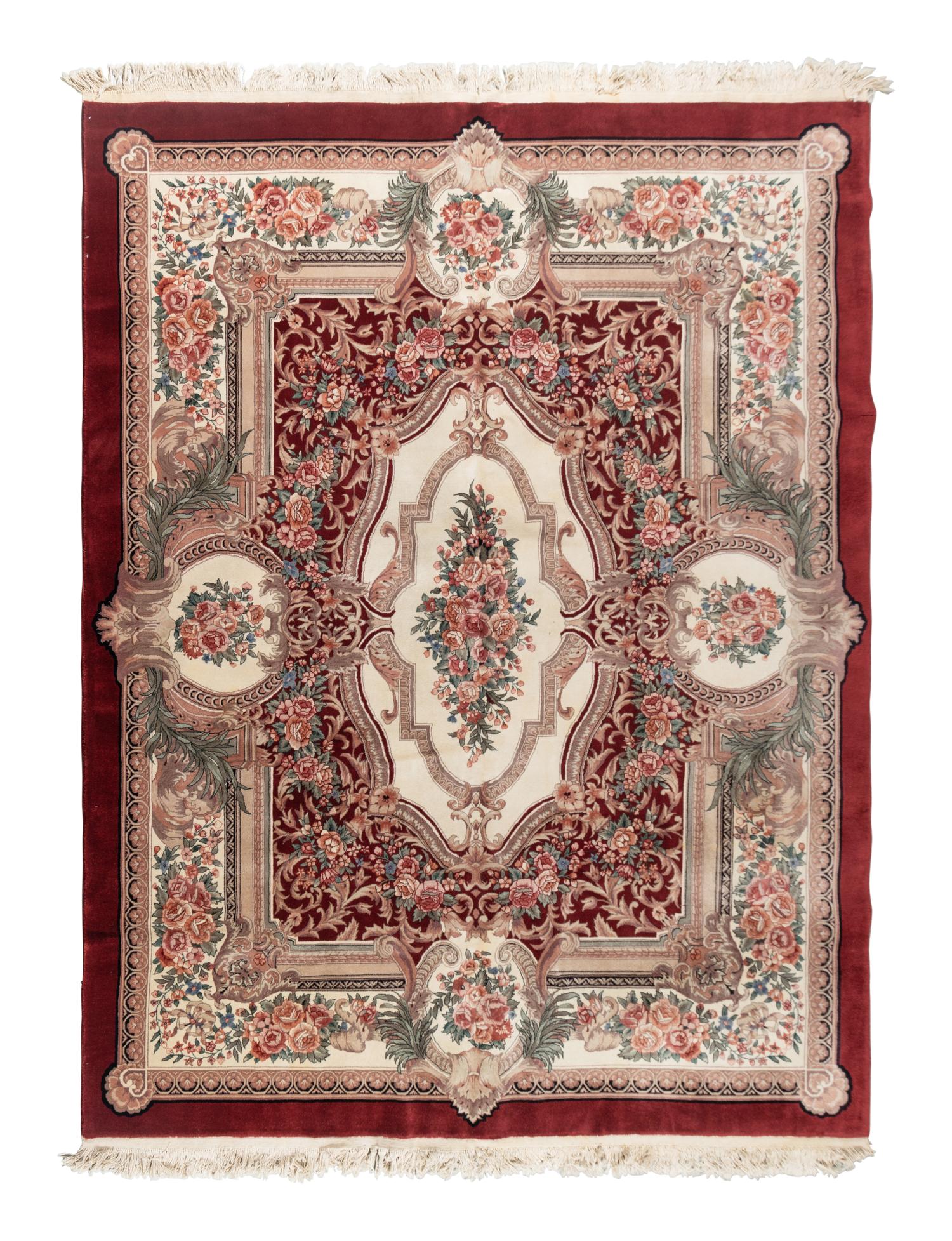 A Sino-Aubusson Wool Rug