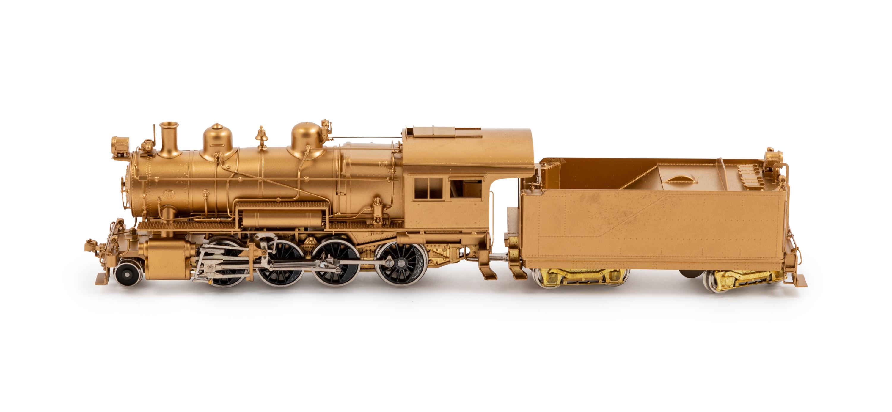 A Factory Boxed Lambeth Associates Brass S-Gauge Pennsylvania Railroad 2-8-0 Locomotive and Tender