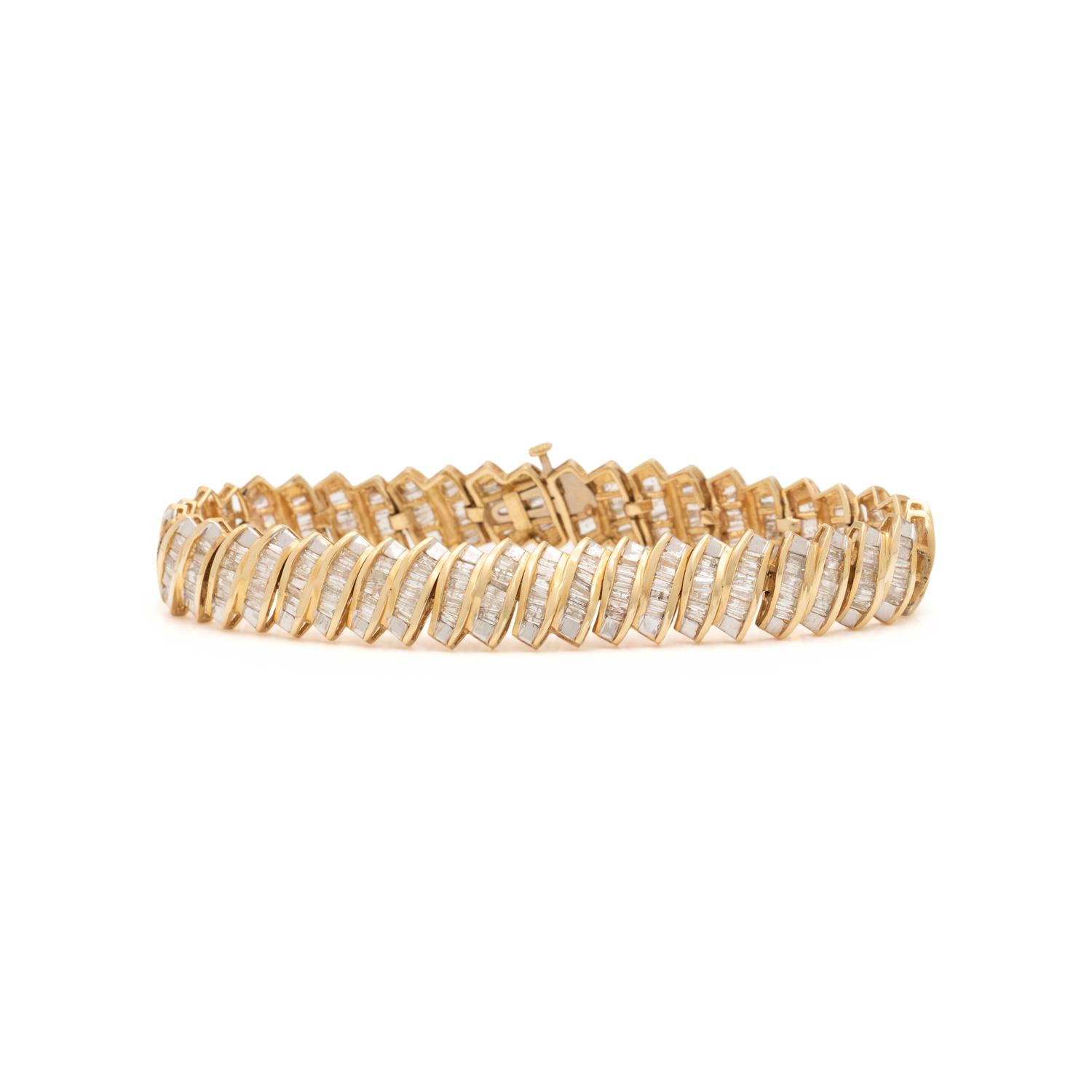DIAMOND AND YELLOW GOLD BRACELET