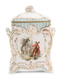 A Berlin (K.P.M) Porcelain Box and Cover