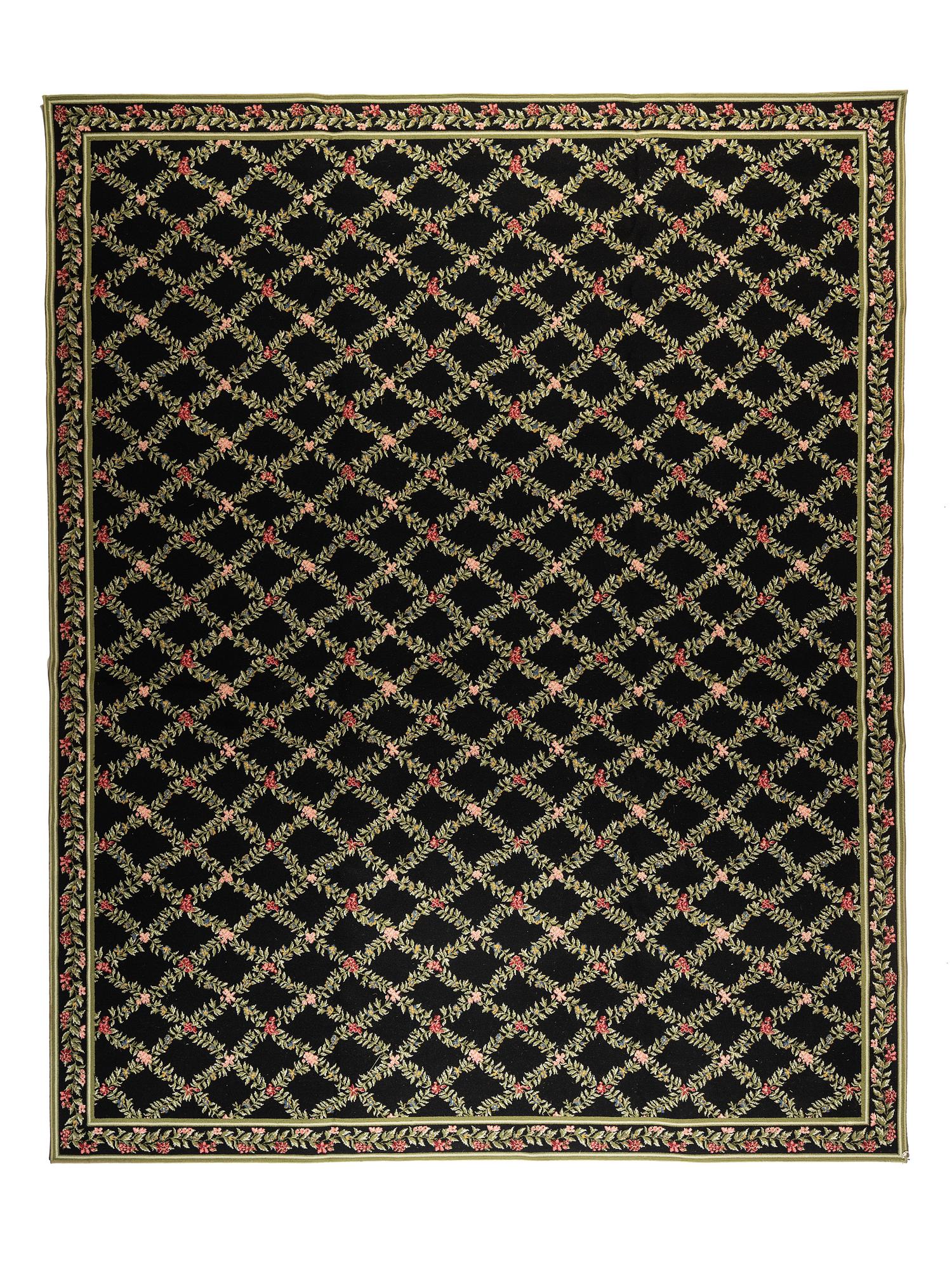 A Floral Wool Rug