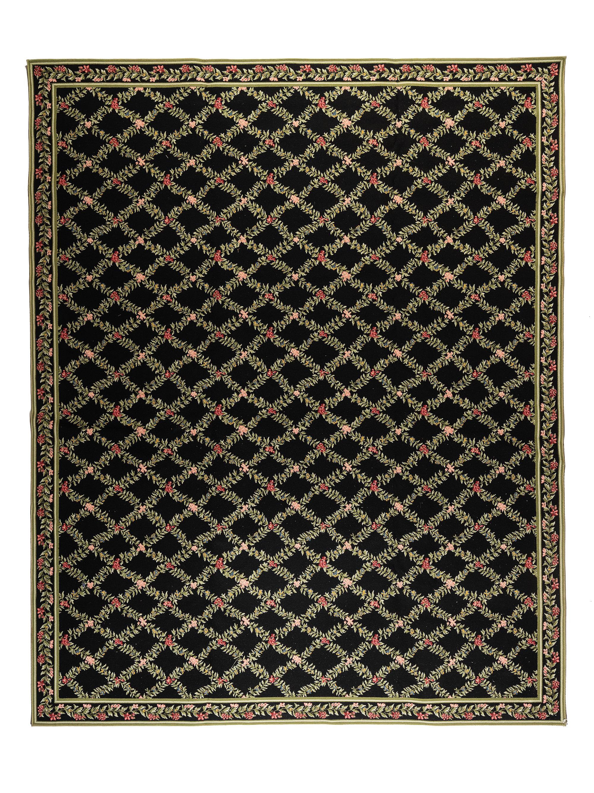 A Floral Wool Rug