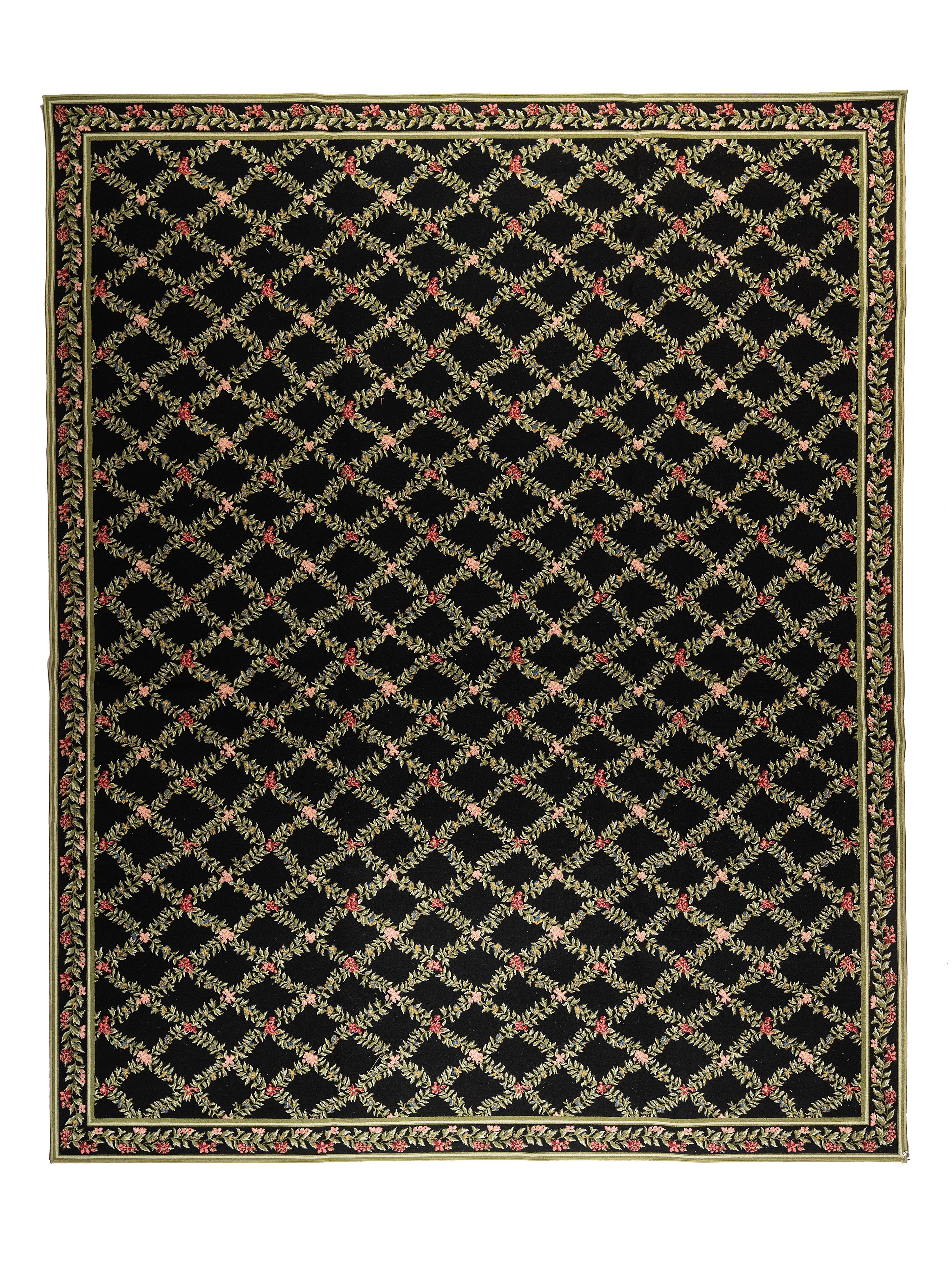 A Floral Wool Rug