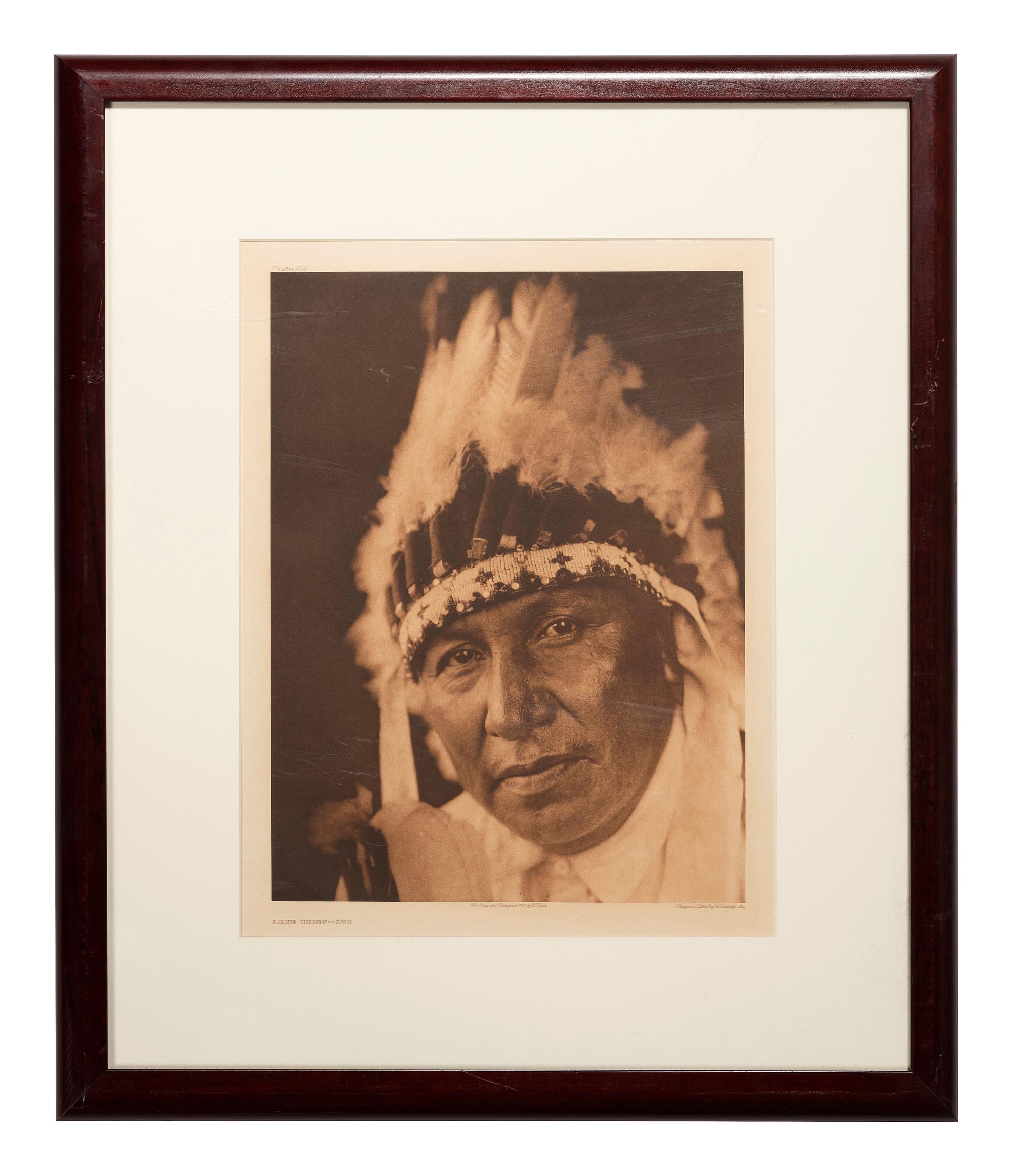 [NATIVE AMERICANS]. CURTIS, Edward (1868-1952). Kenowun-Nunivak and Lone Chief - Oto.