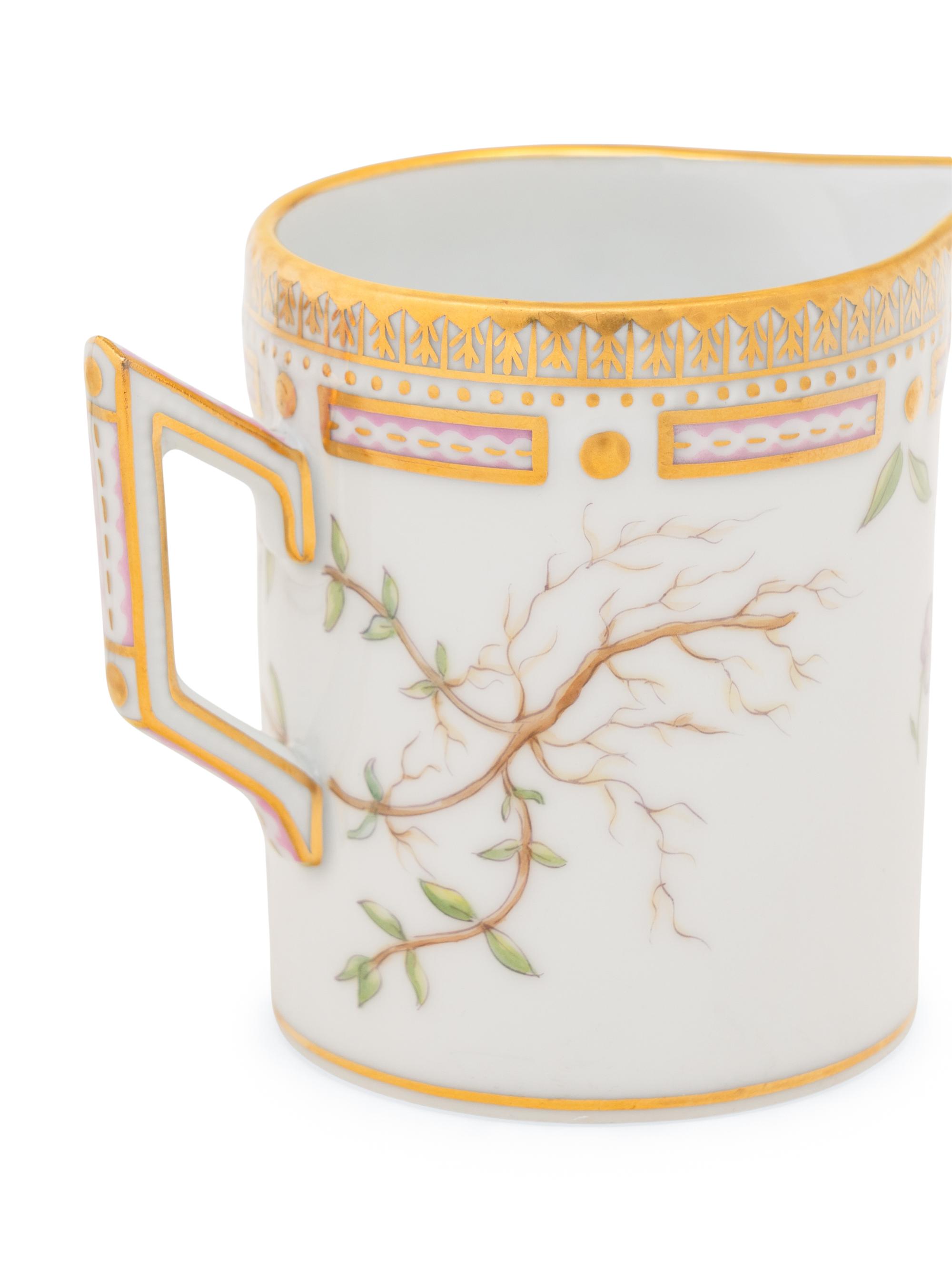A Group of Royal Copenhagen Flora Danica Porcelain Table Articles
